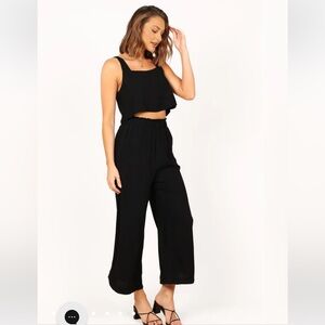Petal and Pup Linen Cropped top and pant set